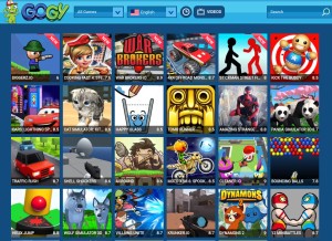 How gogy.com looks like on a tablet such as an iPad.