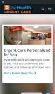 How gohealthuc.com looks like on a mobile device such as an iPhone.