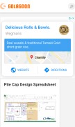 How golagoon.com looks like on a mobile device such as an iPhone.