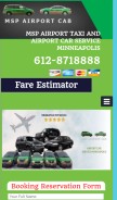 How goldandgreentaxi.net looks like on a mobile device such as an iPhone.