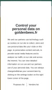 How goldenbees.fr looks like on a mobile device such as an iPhone.