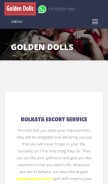 How goldendolls.in looks like on a mobile device such as an iPhone.