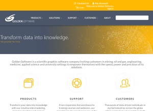 How goldensoftware.com looks like on a tablet such as an iPad.