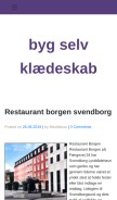 How goldtan.se looks like on a mobile device such as an iPhone.