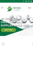 How golfballplanet.com looks like on a mobile device such as an iPhone.