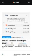 How golfchannel.com looks like on a mobile device such as an iPhone.