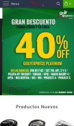 How golfexpress.com looks like on a mobile device such as an iPhone.