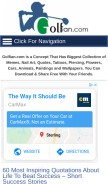 How golfian.com looks like on a mobile device such as an iPhone.