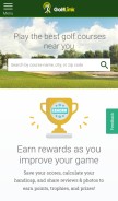 How golflink.com looks like on a mobile device such as an iPhone.
