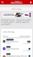How golfv.de looks like on a mobile device such as an iPhone.