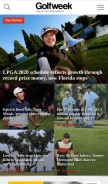 How golfweek.com looks like on a mobile device such as an iPhone.