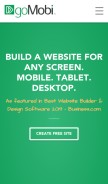 How gomobi.info looks like on a mobile device such as an iPhone.