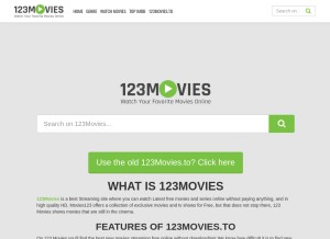 How gomovies.ink looks like on a tablet such as an iPad.