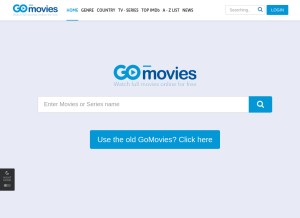 How gomoviesfree.sc looks like on a tablet such as an iPad.