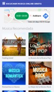 How gomusic.fm looks like on a mobile device such as an iPhone.