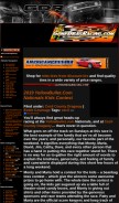 How gonedragracing.com looks like on a mobile device such as an iPhone.