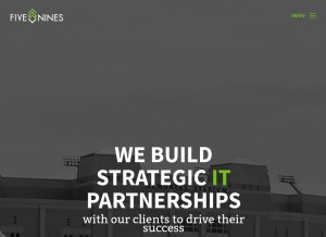 How gonines.com looks like on a tablet such as an iPad.