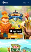 How goodgamestudios.com looks like on a mobile device such as an iPhone.