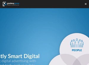 How goodwaygroup.com looks like on a tablet such as an iPad.