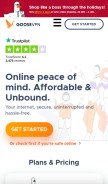 How goosevpn.com looks like on a mobile device such as an iPhone.