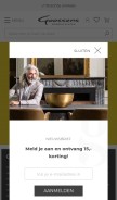 How goossenswonen.nl looks like on a mobile device such as an iPhone.