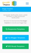 How gooyaabitemplates.com looks like on a mobile device such as an iPhone.