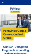 How gopennymac.com looks like on a mobile device such as an iPhone.