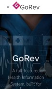 How gorev.com looks like on a mobile device such as an iPhone.