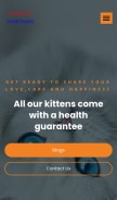 How gorgeousshorthairkittens.com looks like on a mobile device such as an iPhone.