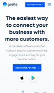 How gosite.com looks like on a mobile device such as an iPhone.