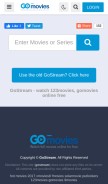 How gostream.nu looks like on a mobile device such as an iPhone.