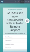 How gotoassist.com looks like on a mobile device such as an iPhone.