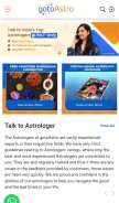 How gotoastro.com looks like on a mobile device such as an iPhone.