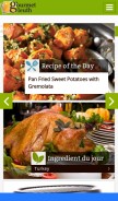How gourmetsleuth.com looks like on a mobile device such as an iPhone.