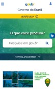 How gov.br looks like on a mobile device such as an iPhone.