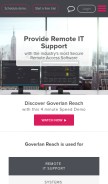 How goverlan.com looks like on a mobile device such as an iPhone.