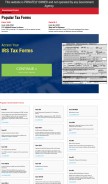 How govforms.co looks like on a mobile device such as an iPhone.