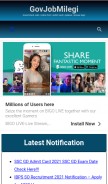 How govjobmilegi.com looks like on a mobile device such as an iPhone.