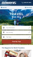 How goway.com looks like on a mobile device such as an iPhone.
