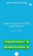 How gpacalculator.net looks like on a mobile device such as an iPhone.
