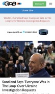 How gpbnews.org looks like on a mobile device such as an iPhone.