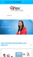 How gplex.com looks like on a mobile device such as an iPhone.