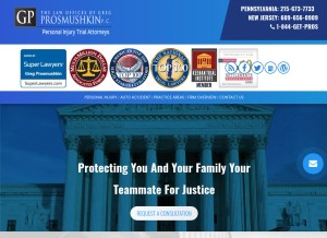 How gproslaw.com looks like on a tablet such as an iPad.