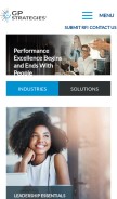 How gpstrategies.com looks like on a mobile device such as an iPhone.