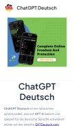How gptdeutsch.com looks like on a mobile device such as an iPhone.