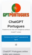 How gptportugues.com looks like on a mobile device such as an iPhone.