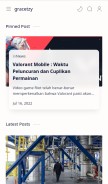 How gracetzy.com looks like on a mobile device such as an iPhone.