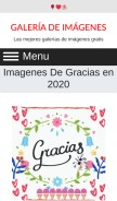 How graciasimagenes.com looks like on a mobile device such as an iPhone.