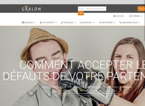 How gralon.net looks like on a tablet such as an iPad.