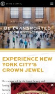 How grandcentralterminal.com looks like on a mobile device such as an iPhone.